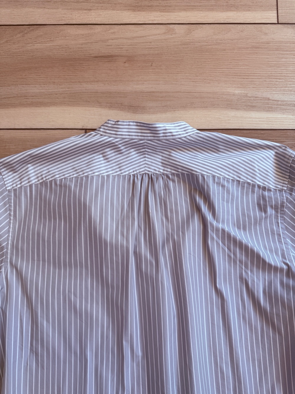 Theory Striped Band Collared Preppy Shirt Medium - Picture 9 of 10